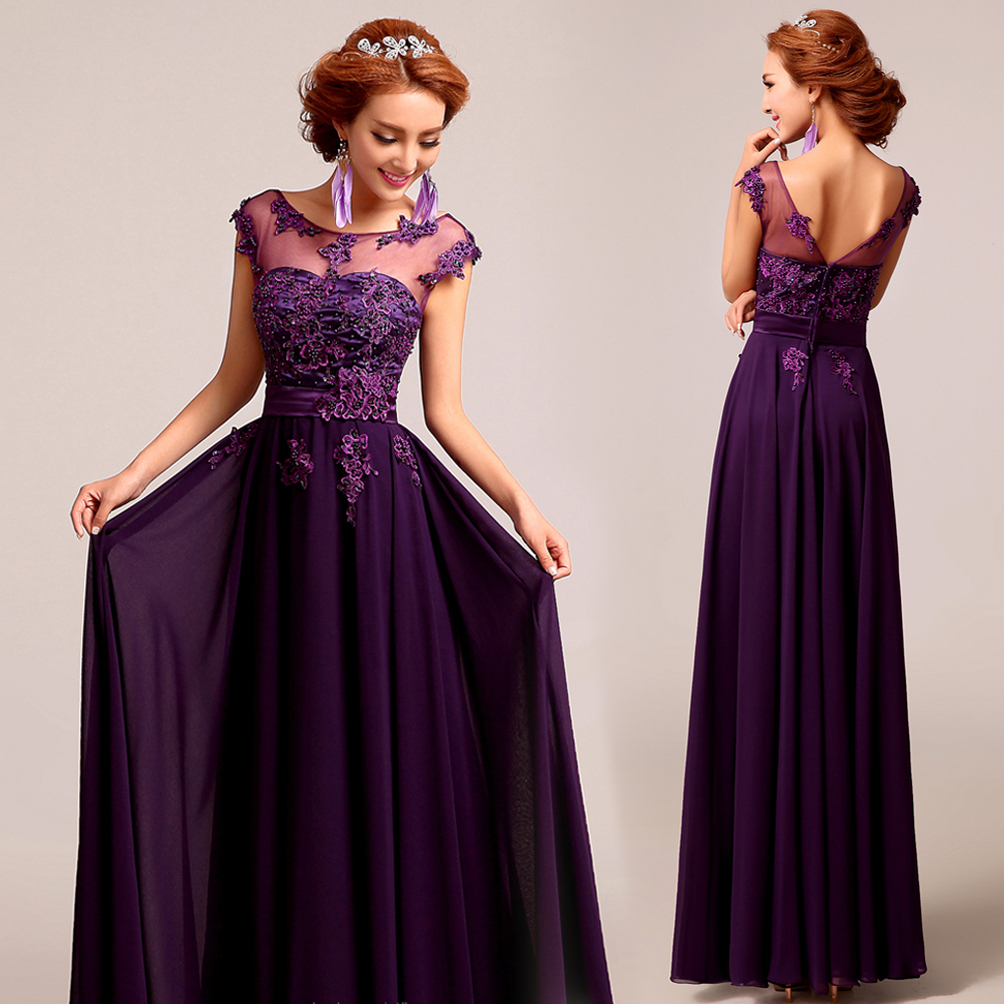 bridesmaid dresses purple lace UK – Budget Bridesmaid UK Shopping